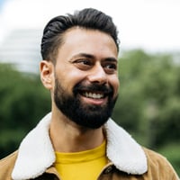 smiling man